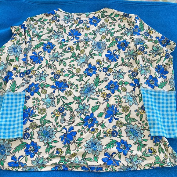 Lands’ End Rash Guard Tee Long Sleeve Size L/P 14-16 NWT - Picture 2 of 11